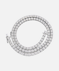 S925 SILVER MOISSANITE TENNIS CHAIN 14K GOLD