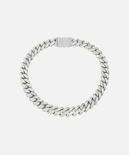 MOISSANITE BAGUETTE MIAMI CUBAN LINK CHAIN 14K GOLD