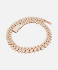 S925 SILVER VVS MOISSANITE CUBAN LINK CHAIN 14K GOLD
